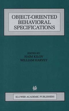 Couverture de l’ouvrage Object-Oriented Behavioral Specifications