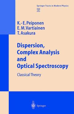 Couverture de l’ouvrage Dispersion, Complex Analysis and Optical Spectroscopy