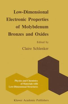 Cover of the book Low-Dimensional Electronic Properties of Molybdenum Bronzes and Oxides