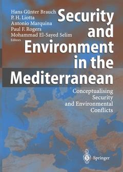 Couverture de l’ouvrage Security and Environment in the Mediterranean