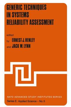 Couverture de l’ouvrage Generic Techniques in Systems Reliability Assessment