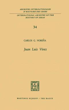 Couverture de l’ouvrage Juan Luis Vives