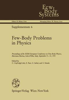 Couverture de l’ouvrage Few-Body Problems in Physics