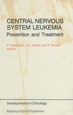 Couverture de l’ouvrage Central Nervous System Leukemia
