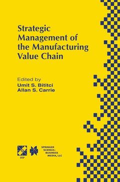 Couverture de l’ouvrage Strategic Management of the Manufacturing Value Chain