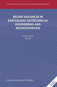 Couverture de l’ouvrage Recent Advances in Earthquake Geotechnical Engineering and Microzonation