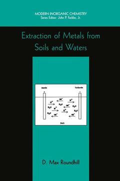 Couverture de l’ouvrage Extraction of Metals from Soils and Waters
