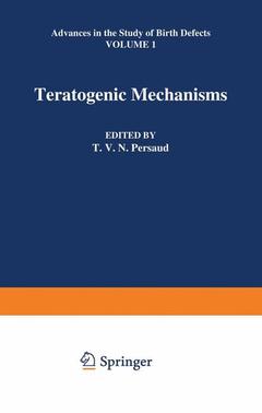 Couverture de l’ouvrage Teratogenic Mechanisms