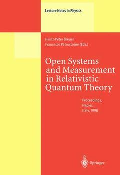 Couverture de l’ouvrage Open Systems and Measurement in Relativistic Quantum Theory