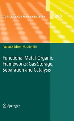 Couverture de l’ouvrage Functional Metal-Organic Frameworks: Gas Storage, Separation and Catalysis