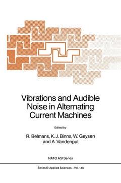 Cover of the book Vibrations and Audible Noise in Alternating Current Machines