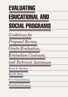 Couverture de l’ouvrage Evaluating Educational and Social Programs
