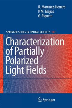 Couverture de l’ouvrage Characterization of Partially Polarized Light Fields
