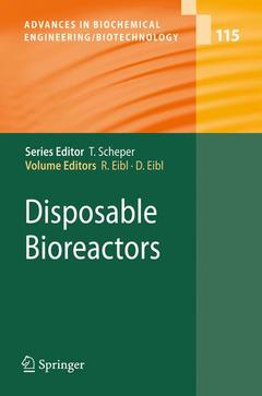 Couverture de l’ouvrage Disposable Bioreactors