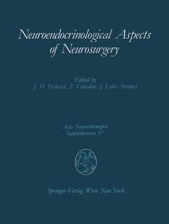 Couverture de l’ouvrage Neuroendocrinological Aspects of Neurosurgery