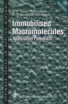 Couverture de l’ouvrage Immobilised Macromolecules: Application Potentials