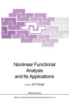 Couverture de l’ouvrage Nonlinear Functional Analysis and Its Applications