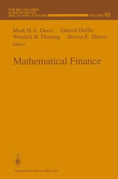 Couverture de l’ouvrage Mathematical Finance