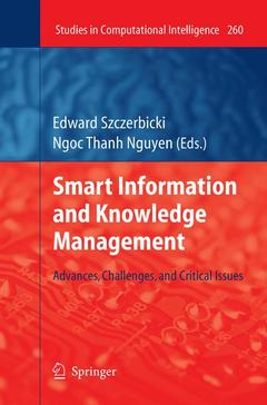 Couverture de l’ouvrage Smart Information and Knowledge Management