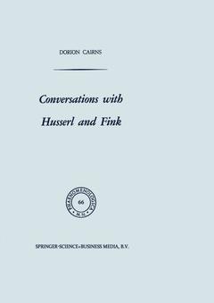 Cover of the book Conversations with Husserl and Fink