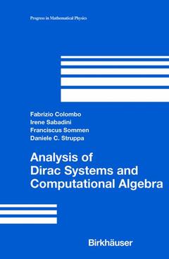 Cover of the book Analysis of Dirac Systems and Computational Algebra