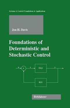Cover of the book Foundations of Deterministic and Stochastic Control