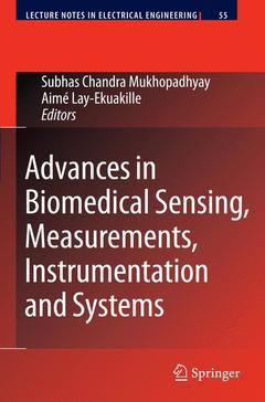 Couverture de l’ouvrage Advances in Biomedical Sensing, Measurements, Instrumentation and Systems