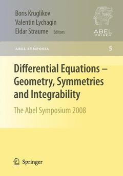 Couverture de l’ouvrage Differential Equations - Geometry, Symmetries and Integrability