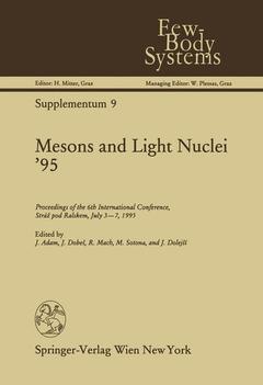 Couverture de l’ouvrage Mesons and Light Nuclei '95