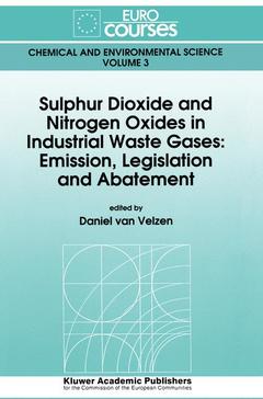 Couverture de l’ouvrage Sulphur Dioxide and Nitrogen Oxides in Industrial Waste Gases