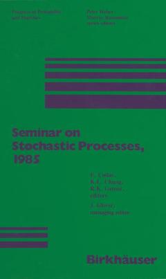 Couverture de l’ouvrage Seminar on Stochastic Processes, 1985