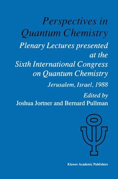 Couverture de l’ouvrage Perspectives in Quantum Chemistry