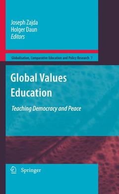 Cover of the book Global Values Education