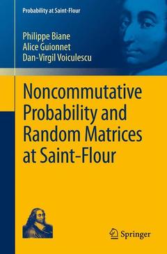 Couverture de l’ouvrage Noncommutative Probability and Random Matrices at Saint-Flour