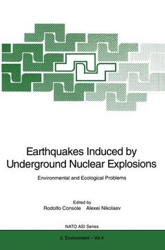 Couverture de l’ouvrage Earthquakes Induced by Underground Nuclear Explosions