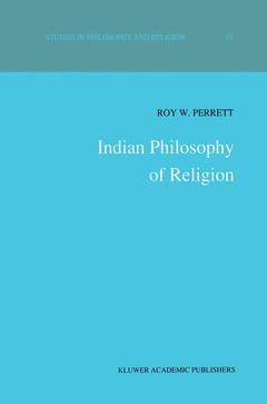 Couverture de l’ouvrage Indian Philosophy of Religion