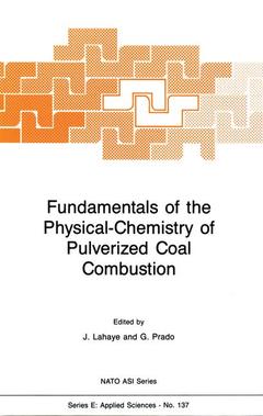 Couverture de l’ouvrage Fundamentals of the Physical-Chemistry of Pulverized Coal Combustion