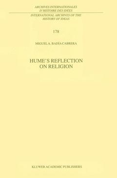 Couverture de l’ouvrage Hume’s Reflection on Religion