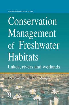 Couverture de l’ouvrage Conservation Management of Freshwater Habitats