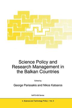 Couverture de l’ouvrage Science Policy and Research Management in the Balkan Countries