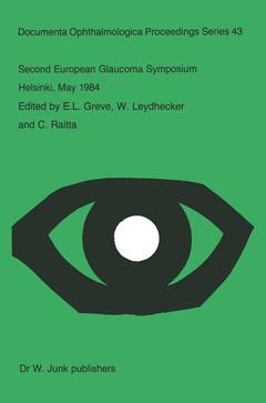 Couverture de l’ouvrage Second European Glaucoma Symposium, Helsinki, May 1984