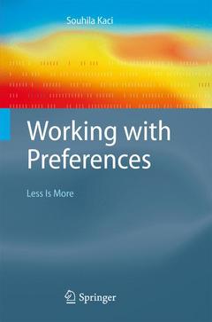 Couverture de l’ouvrage Working with Preferences: Less Is More