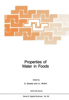Couverture de l’ouvrage Properties of Water in Foods