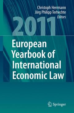 Couverture de l’ouvrage European Yearbook of International Economic Law 2011