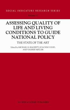 Couverture de l’ouvrage Assessing Quality of Life and Living Conditions to Guide National Policy