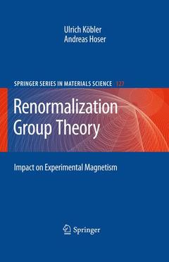 Couverture de l’ouvrage Renormalization Group Theory