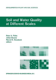Couverture de l’ouvrage Soil and Water Quality at Different Scales