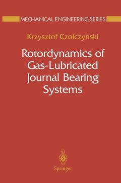 Couverture de l’ouvrage Rotordynamics of Gas-Lubricated Journal Bearing Systems