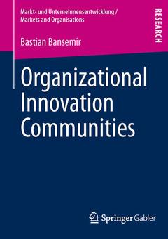 Couverture de l’ouvrage Organizational Innovation Communities
