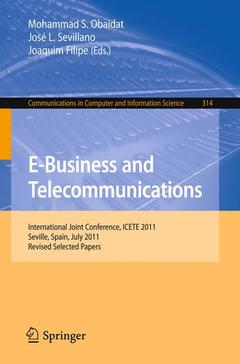 Couverture de l’ouvrage E-Business and Telecommunications